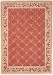 Safavieh Courtyard CY1502-3707 Red and Natural