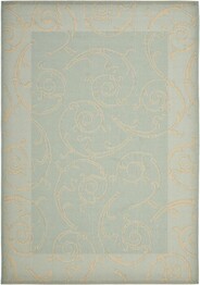 Safavieh Courtyard CY6108-25 Aqua and Cream