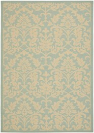 Safavieh Courtyard CY6132-25 Aqua and Cream