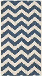 Safavieh Courtyard CY6244-268 Navy and Beige