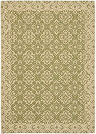 Safavieh Courtyard CY655024 Green and Creme