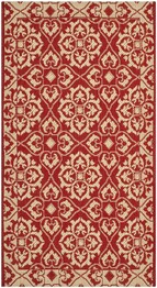 Safavieh Courtyard CY6550-28 Red and Creme