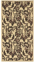 Safavieh Courtyard CY659016 Creme and Black