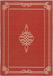 Safavieh Courtyard CY678828 Red and Creme