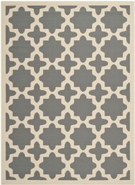 Safavieh Courtyard CY6913-246 Anthracite and Beige