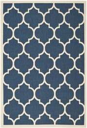 Safavieh Courtyard CY6914-268 Navy and Beige