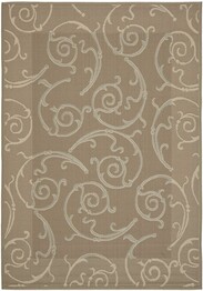 Safavieh Courtyard CY7108-97A18 Dark Beig and Beige