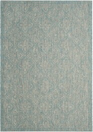 Safavieh Courtyard CY806637121 Aqua and Grey