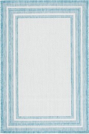 Safavieh Courtyard CY847553612 Ivory and Aqua