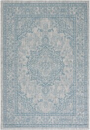 Safavieh Courtyard CY867937112 Light Grey and Aqua