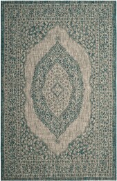 Safavieh Courtyard CY875137212 Light Grey and Teal