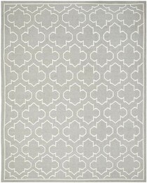 Safavieh Dhurries DHU625B Grey and Ivory