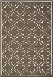 Safavieh Dhurries DHU625C Brown and Ivory