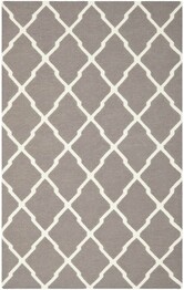 Safavieh Dhurries DHU634G Dark Grey and Ivory