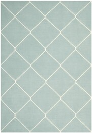 Safavieh Dhurries DHU635C Light Blue and Ivory