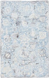 Safavieh Glamour GLM569M Light Blue and Ivory