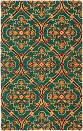 Safavieh Heritage HG475Y Green and Orange