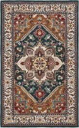 Safavieh Heritage HG625X Dark Green and Brown