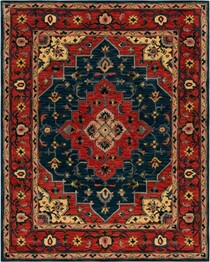 Safavieh Heritage HG923M Blue and Red