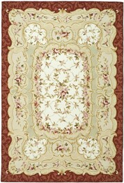 Safavieh Chelsea  HK73A Ivory and Burgundy