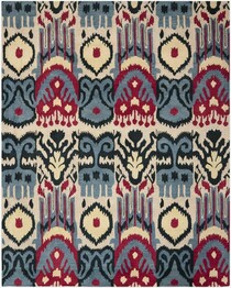 Safavieh Ikat IKT466A Beige and Blue