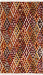 Safavieh Kilim KLM726Q Red and Gold