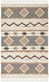 Safavieh Kenya KNY904A Ivory and BlackOrange