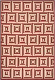 Safavieh Linden LND173Q Red and Creme