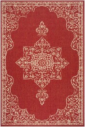 Safavieh Linden LND180Q Red and Creme