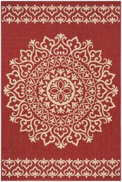 Safavieh Linden LND183Q Red and Creme