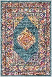 Safavieh Madison MAD133A Light Blue and Orange