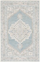 Safavieh Metro MET615K Light Blue and Ivory