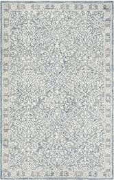 Safavieh MicroLoop MLP510M Blue and Ivory