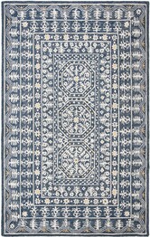 Safavieh MicroLoop MLP619M Blue and Ivory