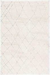 Safavieh Martha Stewart Lucia Shag MSR0727F Light Grey and White