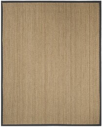 Safavieh Natural Fiber NF115Q Natural and Dark Grey