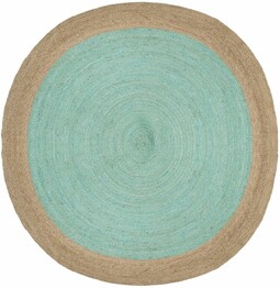 Safavieh Natural Fiber NF801A Aqua and Natural