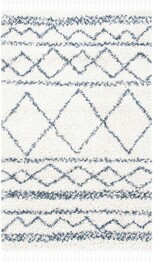 Safavieh Pro Lux Shag PLX436C Ivory and Blue