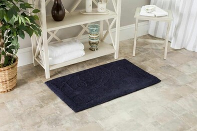 Safavieh Plush Master Bath PMB637B Navy and Navy