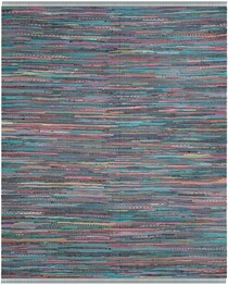 Safavieh Rag Rug RAR121K Aqua and Multi