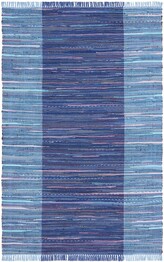 Safavieh Rag Rug RAR122N Navy and Blue