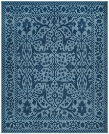 Safavieh RvtRestoration Vintage RVT102E Blue and Dark Blue