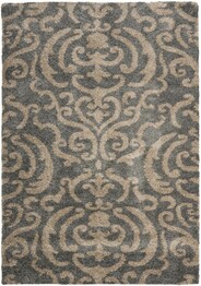 Safavieh Florida Shag SG462-8013 Grey and Beige