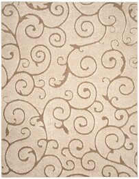 Safavieh Florida Shag SGC4991113 Cream and Beige