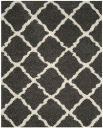 Safavieh Dallas Shag SGD257A Dark Grey and Ivory