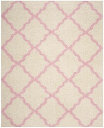 Safavieh Dallas Shag SGD257P Ivory and Light Pink