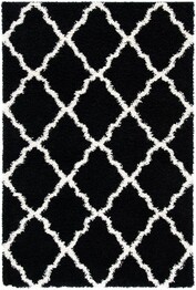 Safavieh SgdDallas Shag SGD257Z Black and Ivory