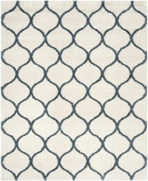 Safavieh Hudson Shag SGH280T Ivory and Slate Blue