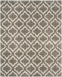 Safavieh Hudson Shag SGH284B Grey and Ivory