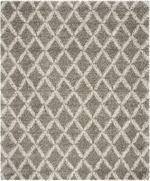 Safavieh Hudson Shag SGH333B Grey and Ivory